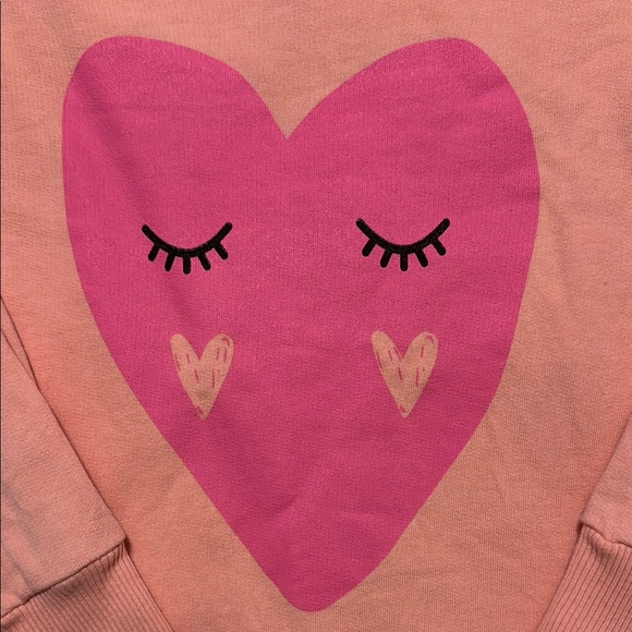 Valentine’s Day Pink Heart Graphic Sweatshirt - Picture 2 of 4